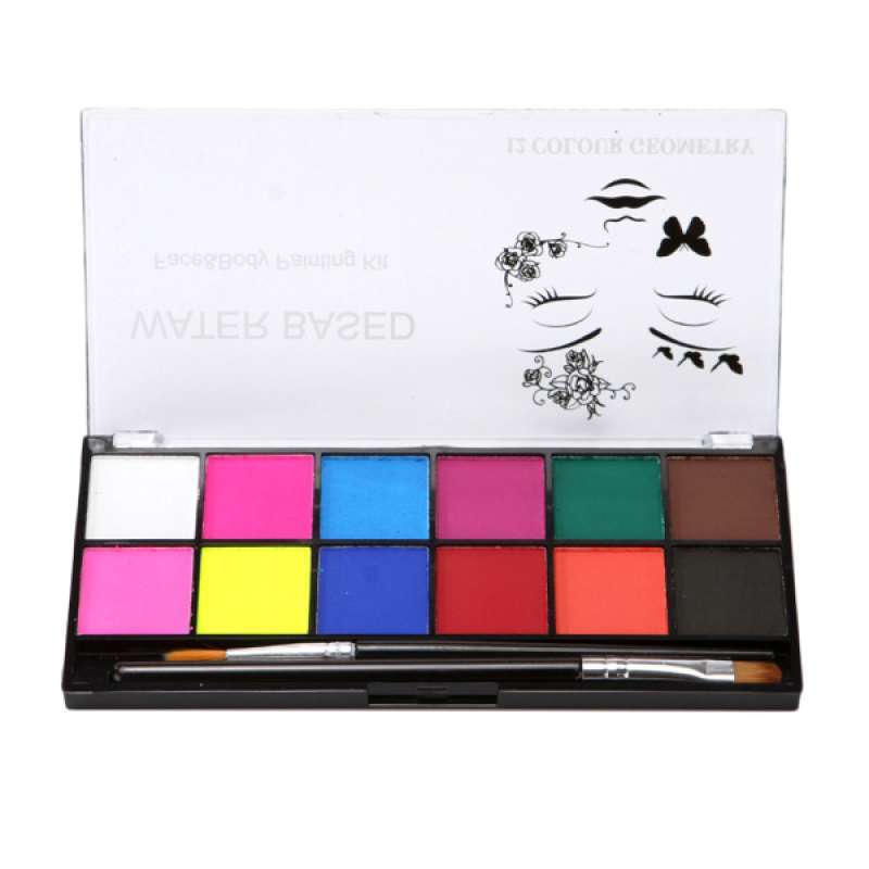 Jual Professional Water Based Face Body Party Paint Kit Halloween Washable 12 Colors Online Desember 2020 Blibli