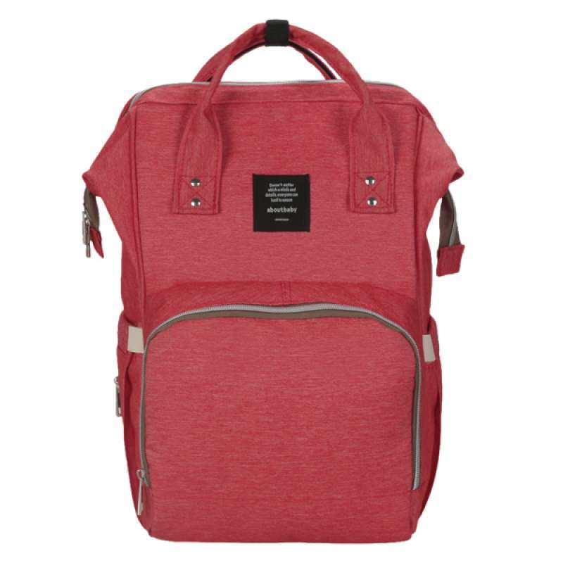 red nappy bag
