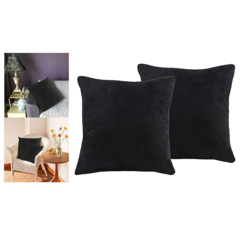 Jual 2pcs Bright Color Pillow Case Velvet Decorative Square Throw Pillow Covers Cushion Case For Sofa Bedroom Car Living Room 60x60cm Online Desember 2020 Blibli