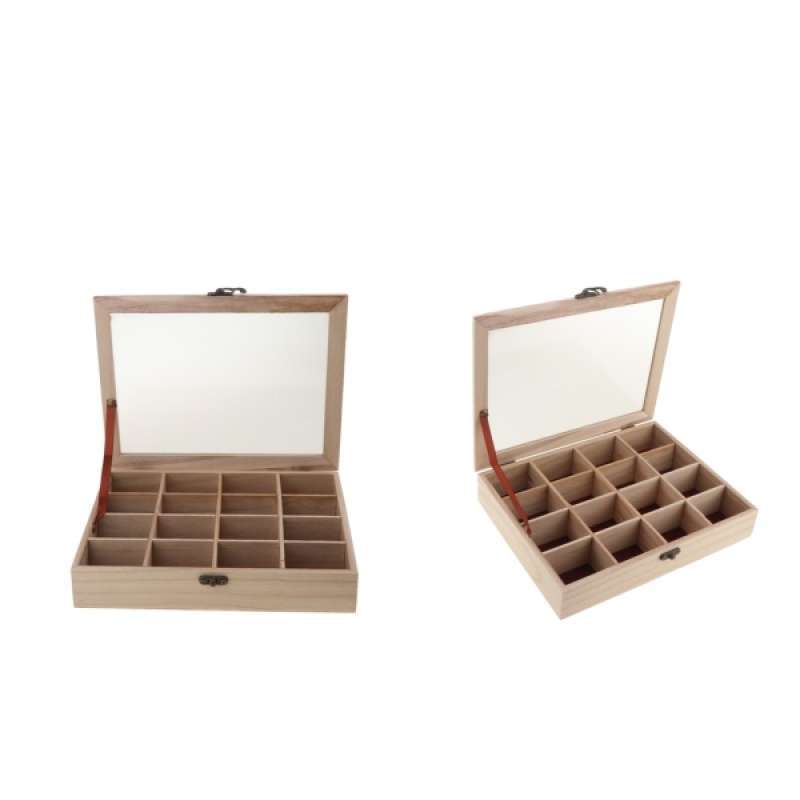 Jual 2pcs 16 Grids Unfinished Wood Stash Box Square Unpainted Wooden Jewelry Storage Chest Treasure Case Terbaru Oktober 2021 Harga Murah Kualitas Terjamin Blibli 2pcs 16 Grids Unfinished Wood Stash Box, Unfinished Wooden Storage Chest