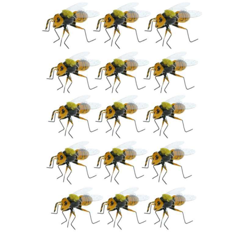 20x Lifelike Simulation Bee Figurines Insect Fridge Magnet Home Lawn Decor