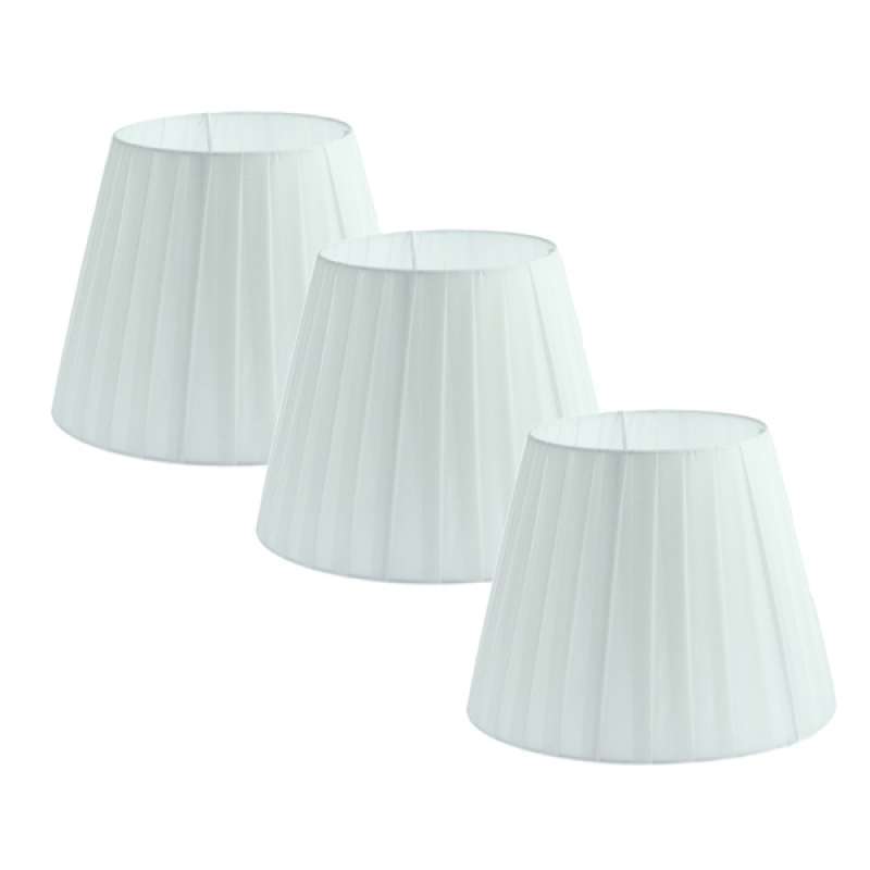 Jual 3pcs Simple Table Lamp Shade Bedside Lamp Light Shade Cover Fabric Light Shade Style For Living Room Floor Lamp Bedside Lamp White Online Oktober 2020 Blibli Com