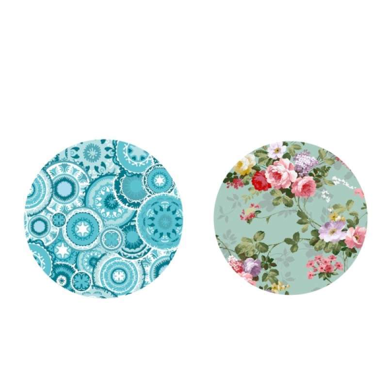 Promo 2 Pack Table Cloth Large Round Elastic Edge Fitted Waterproof Cover 59 Inches Diameter Multicolor Pattern And Vintage Peony Di Er Homyl China Blibli Fitted Waterproof Table Cover, Large Round Vinyl Tablecloth