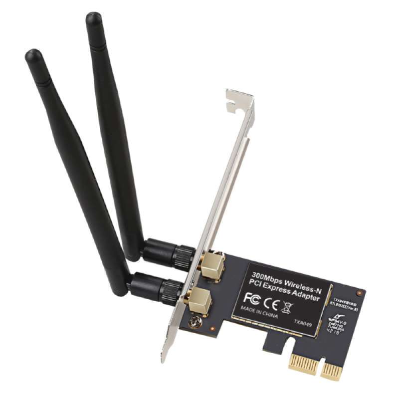 Jual Plastic 300mbps Wireless N Pci Express Adapter Card Chip For Computer Laptop Online November 2020 Blibli