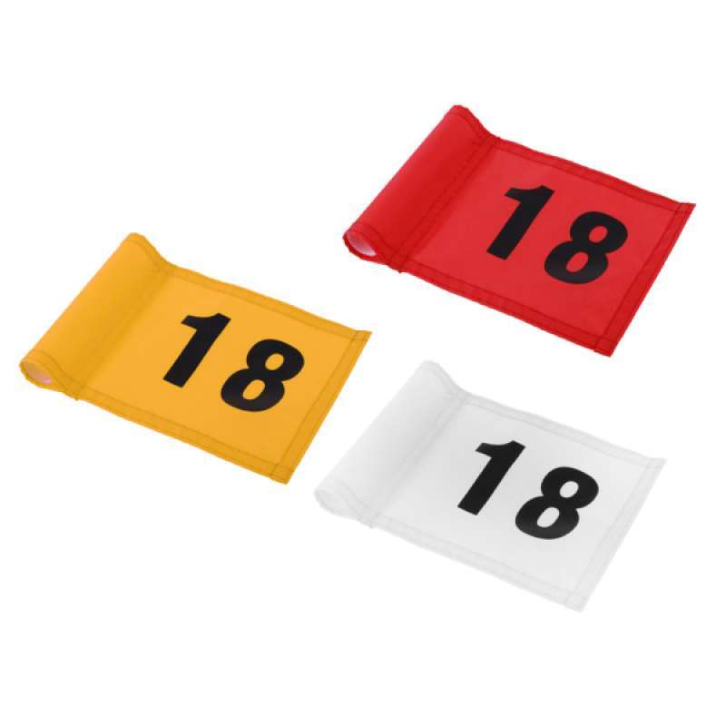 Jual 3pcs Set Durable Nylon Number 18 Golf Putting Green Flag Golf Target Marker Online Desember 2020 Blibli