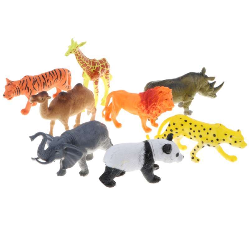 Promo 8-piece Plastic Zoo Animals Tiger Lion Camel Model Figures Party Bag  Fillers Diskon 33% di Seller Homyl - China | Blibli