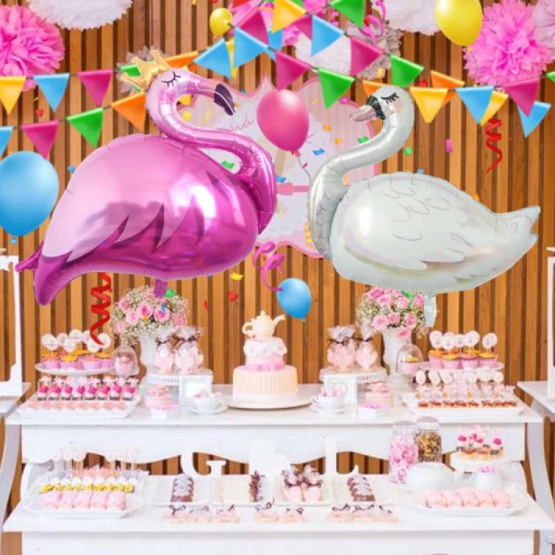 8 pieces animals balloons for birthday party decorations kids gift wedding party decor flamingo swan