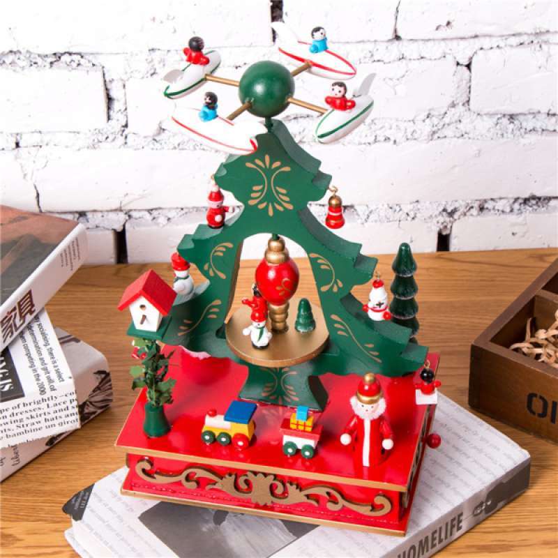 Jual Toy Music Box Christmas Tree W Snowman Wind Up Musical Toy Xmas Christmas Party Showcase Decoration Online November 2020 Blibli Com