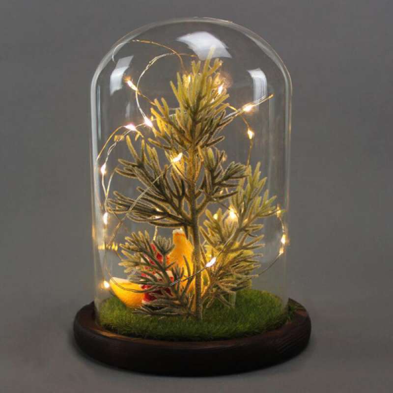 Jual Usb Led Light Micro Landscape Glass Dome Xmas Tree Table Decoration Ornament Online Oktober 2020 Blibli Com