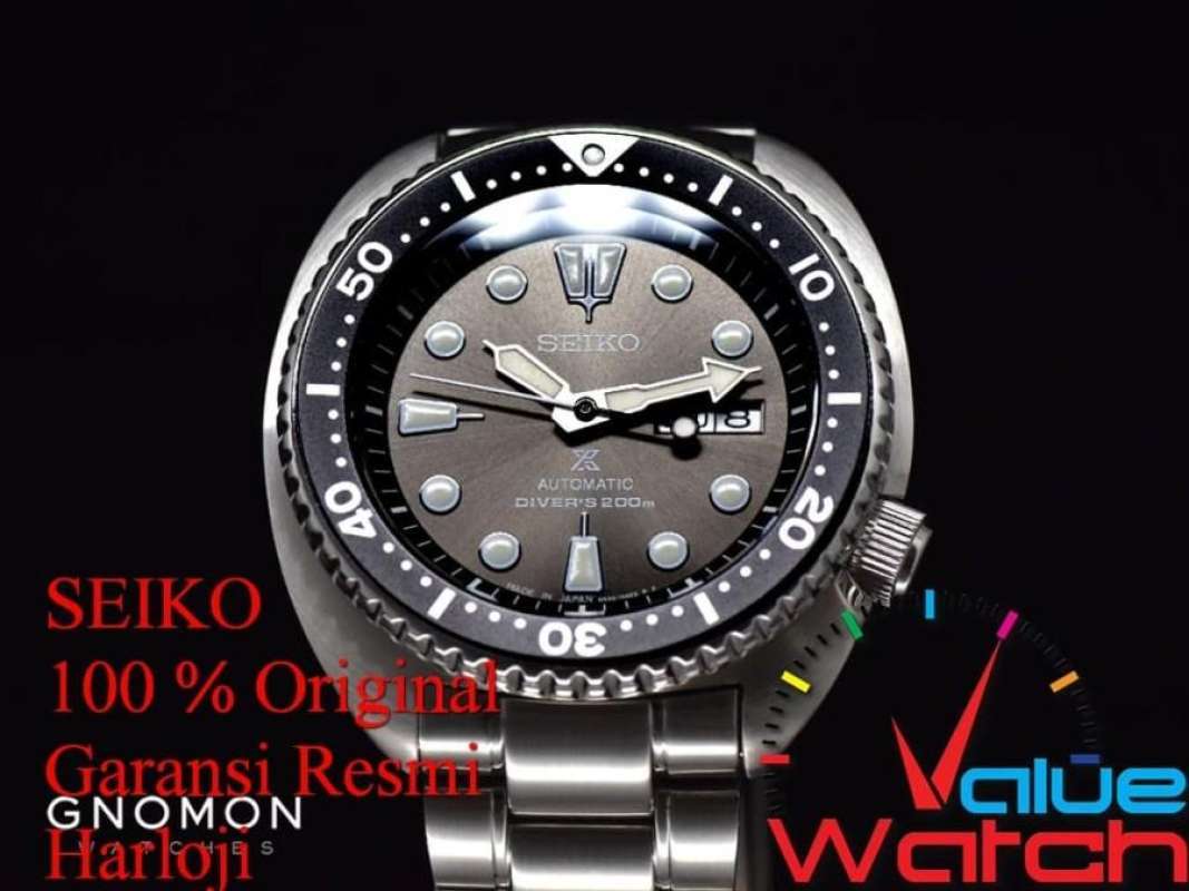 Jual Jam Tangan Pria Original Seiko Turtle Grey Anthracite SRPC23