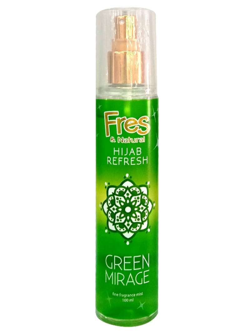 Jual Body Mist Fres Natural 100ml Spray Hijab Green Di Seller