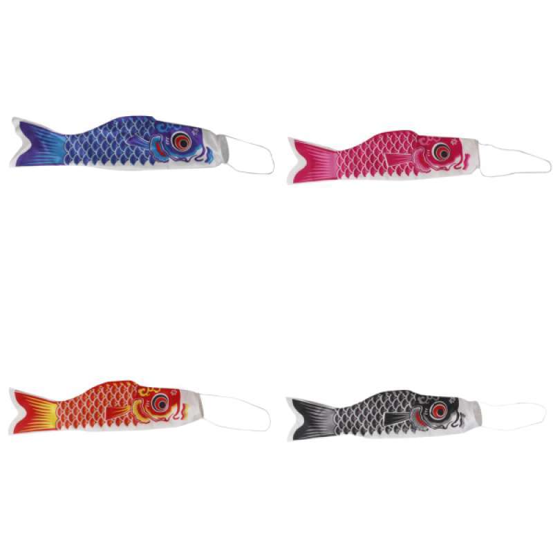 55cm Japanese Carp Windsock Streamer Fish Flag Kite Koi Nobori Koinobori Red 