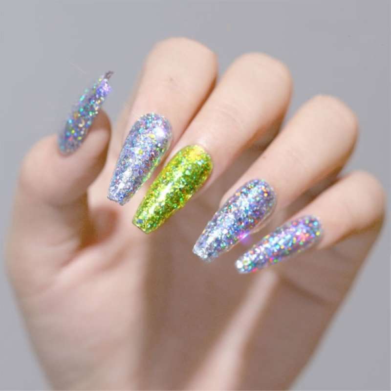 Jual 12pcs Nail Art Glitters Colorful Sequins Rainbow Laser Powder Diamond Flakes Online Februari 2021 Blibli This set are a stunning super sparkly set of holographic diamond glitter. 12pcs nail art glitters colorful sequins rainbow laser powder diamond flakes