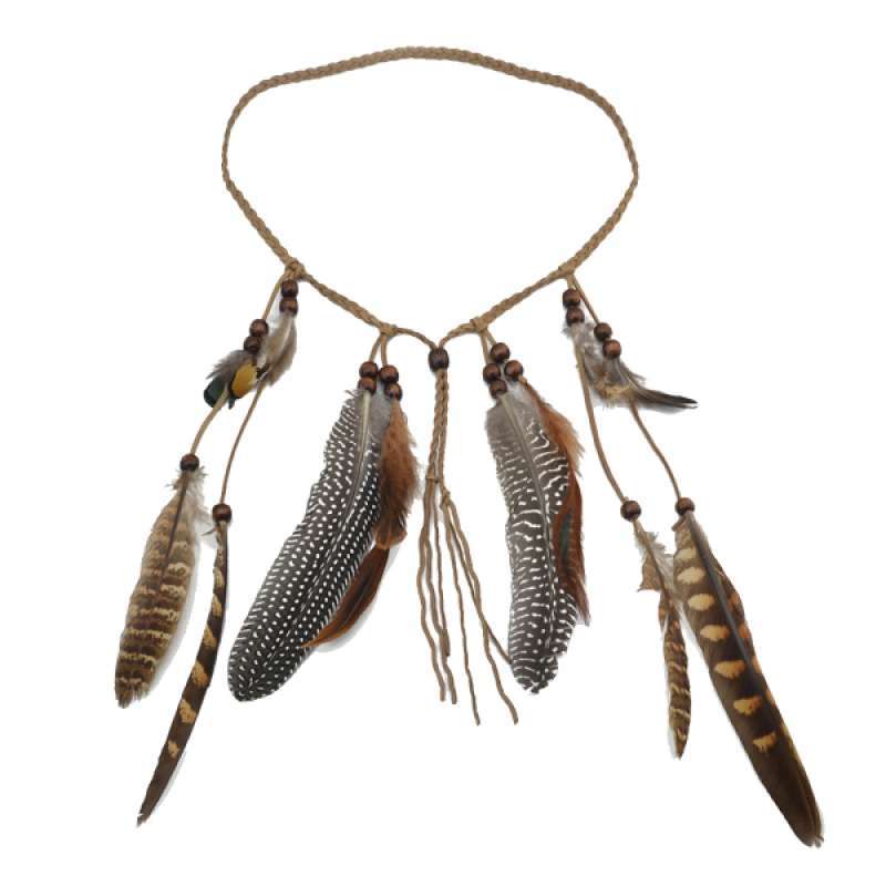 Promo Boho Tassel Headband Feather 