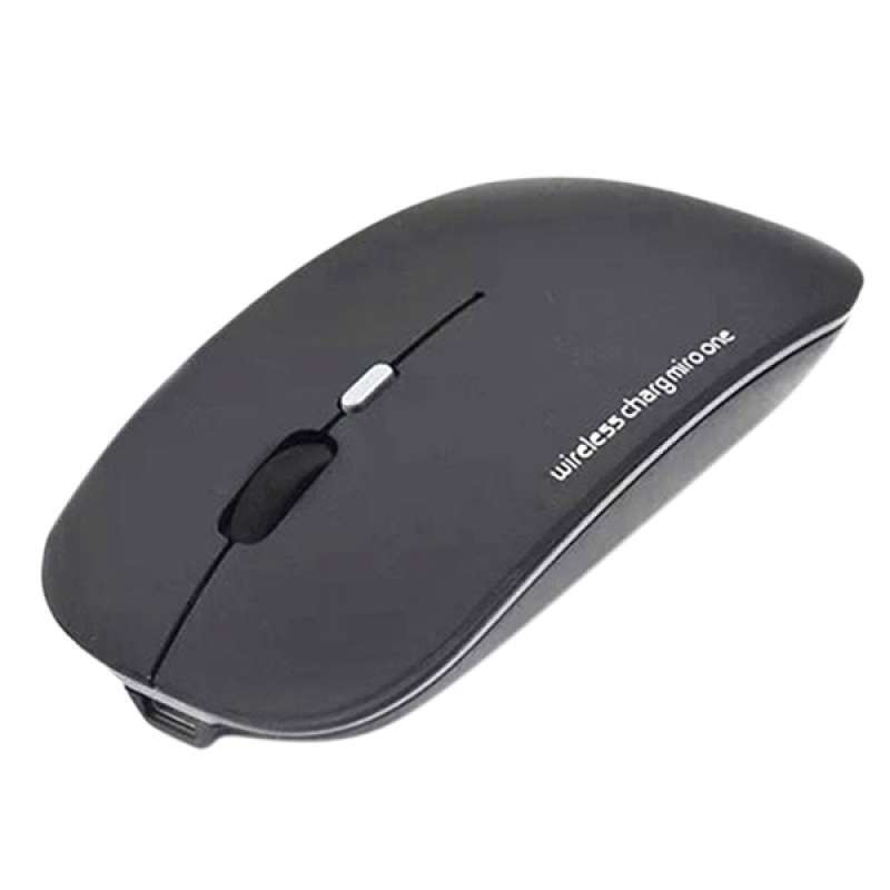 Jual Ultra Thin Mute Usb Optical Wireless Mouse For Macbook Laptop Windows Black Online November 2020 Blibli