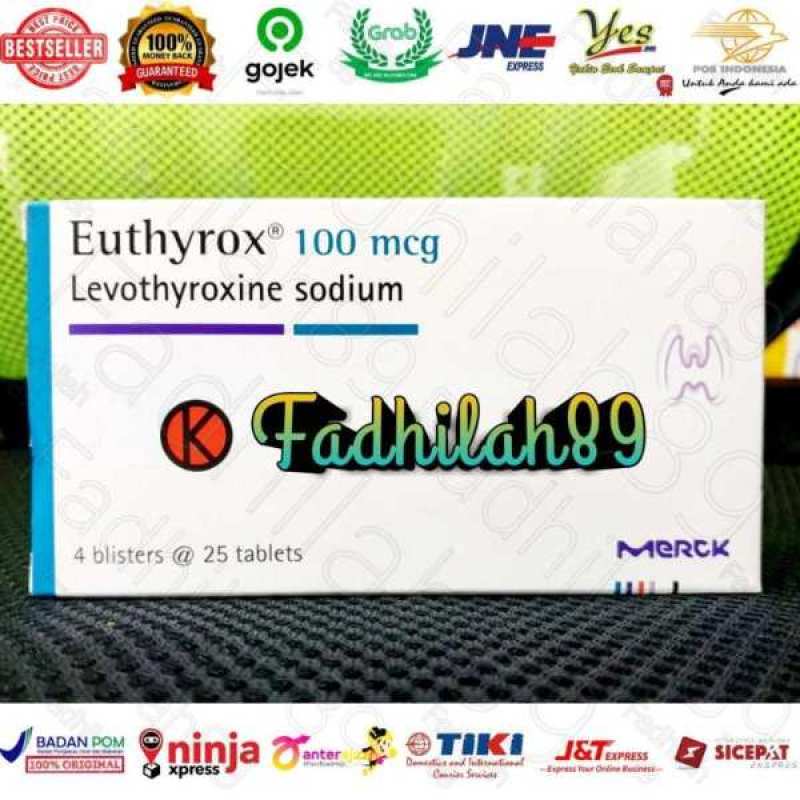 Jual Euthyrox 100 Mcg Levothyroxine Sodium Strip 25 Tablets Original Online Desember 2020 Blibli