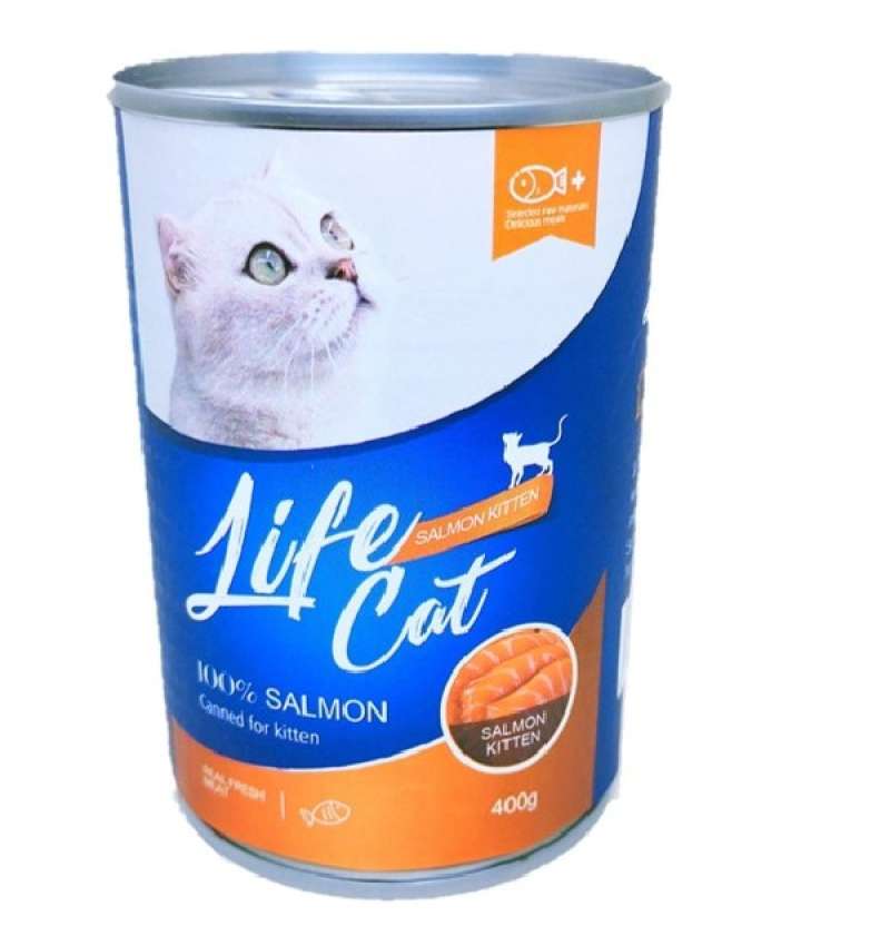 Jual SrimurtiGreenPet - Makanan Kucing Basah LIFECAT LIFE CAT KITTEN Kaleng 400 Gr Rasa Salmon - 400 G di Seller Srimurti Green Pet Supplies - Kota Depok, Jawa Barat | Blibli