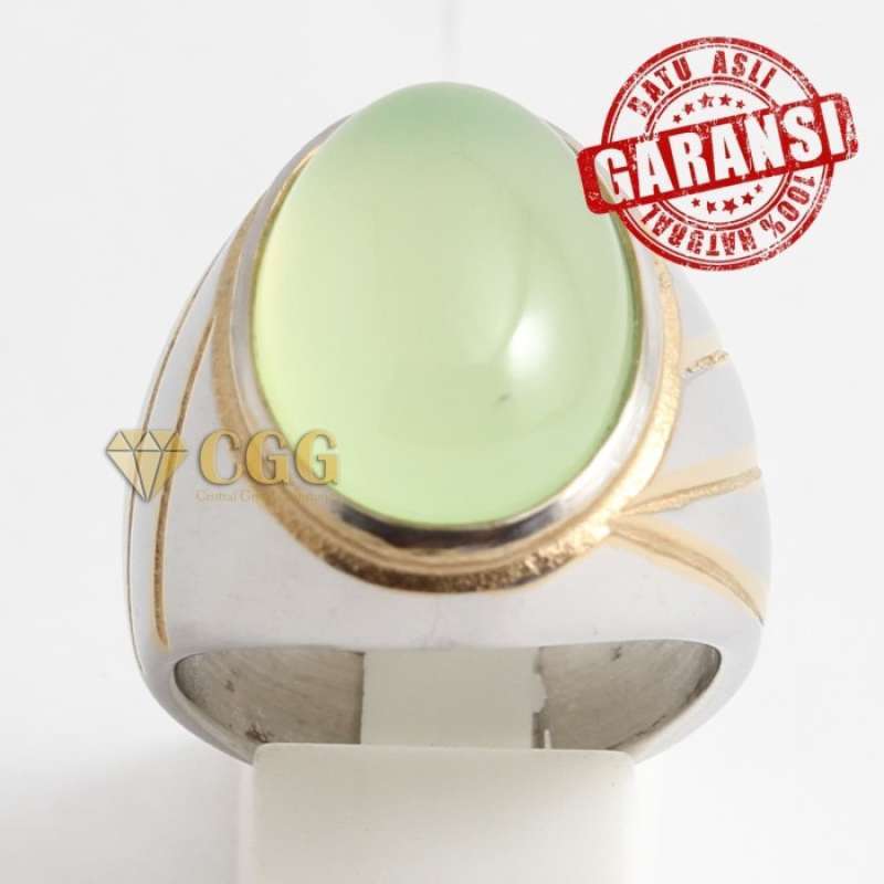 Jual Batu Cincin Natural Apple Green Chalcedony Garansi Batu Akik Original Online Oktober 2020 Blibli Com