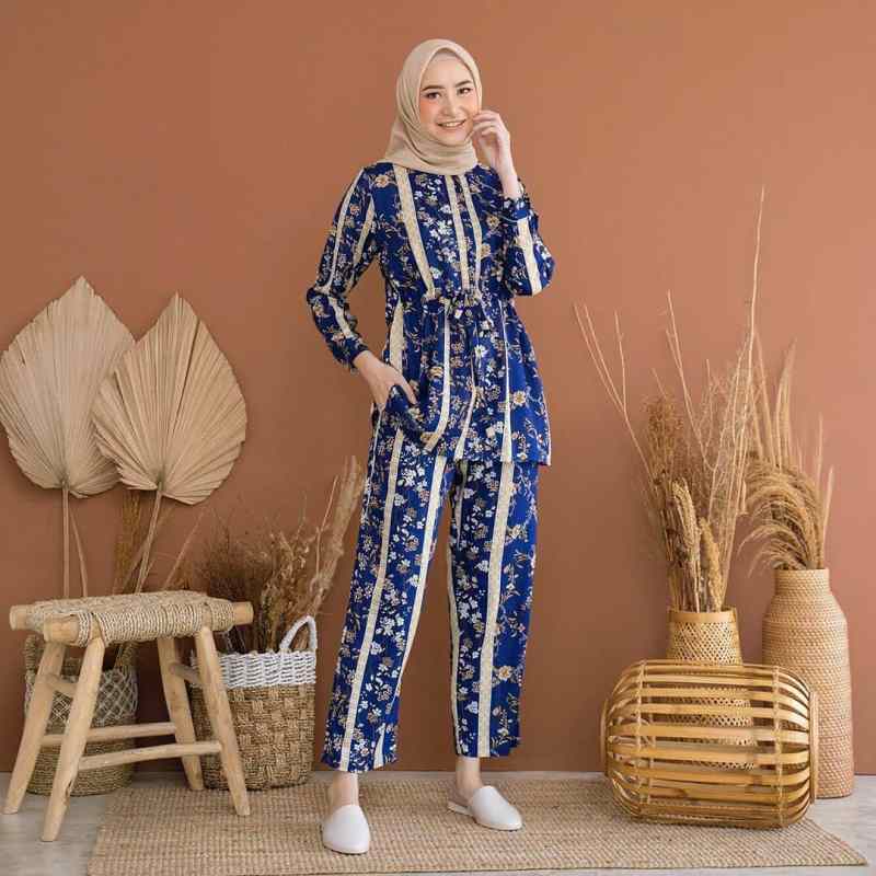 Jual Zahira Set Setelan Wanita Setelan Muslim Setelan Celana Pakaian Wanita Murah Mei 2021 Blibli