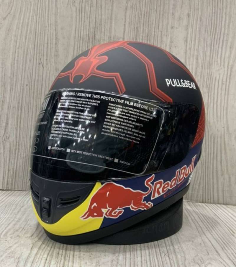 Promo Helm Fullface Kbr Sni Motif Arbolino Motif 3 Motif Red