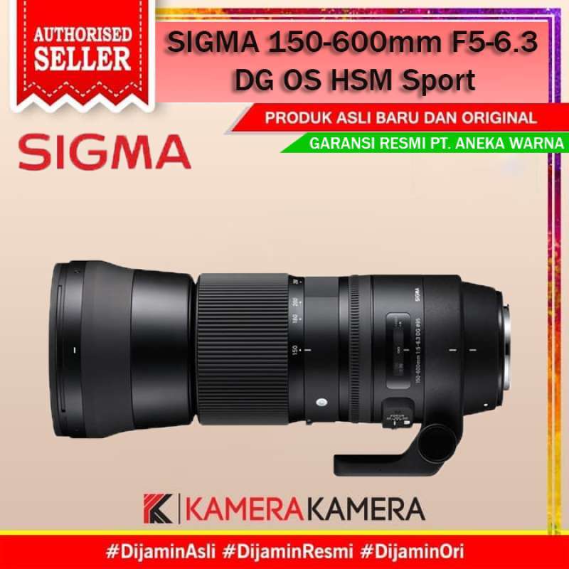 kamerakamera lensa sigma 150 600mm f5 6 3 dg os hsm sport for canon