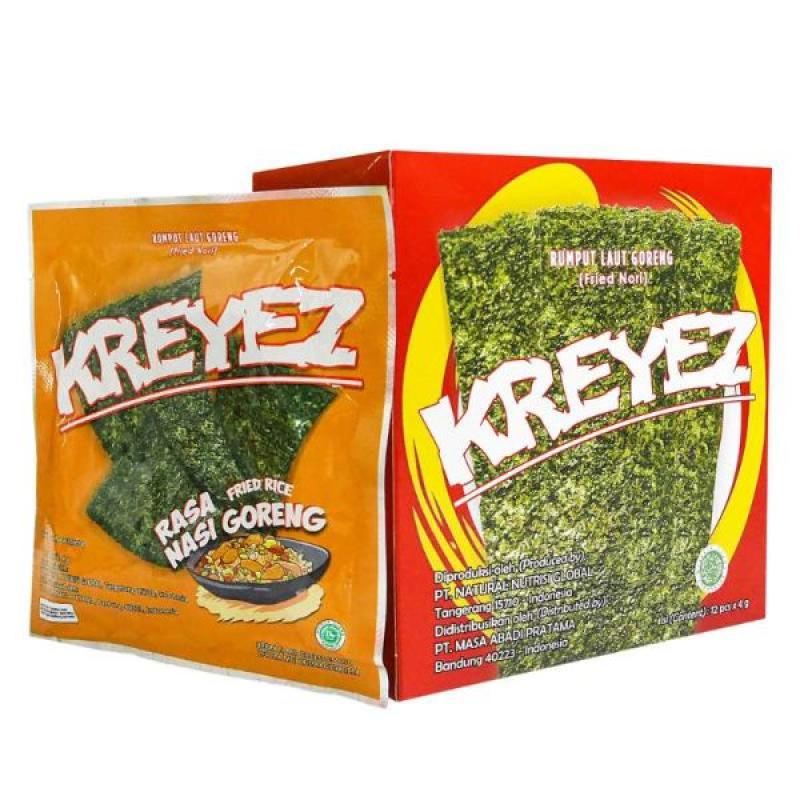 Jual Kreyez Snack Rumput Laut Goreng Rasa Nasi Goreng Karton 5 Dus Online Desember 2020 Blibli