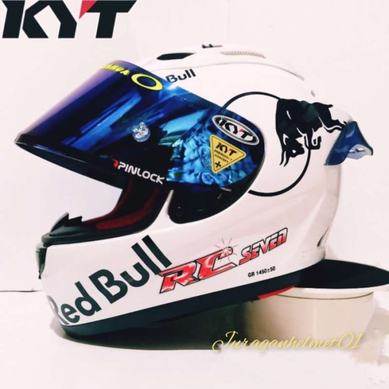 Helm full face clearance red bull