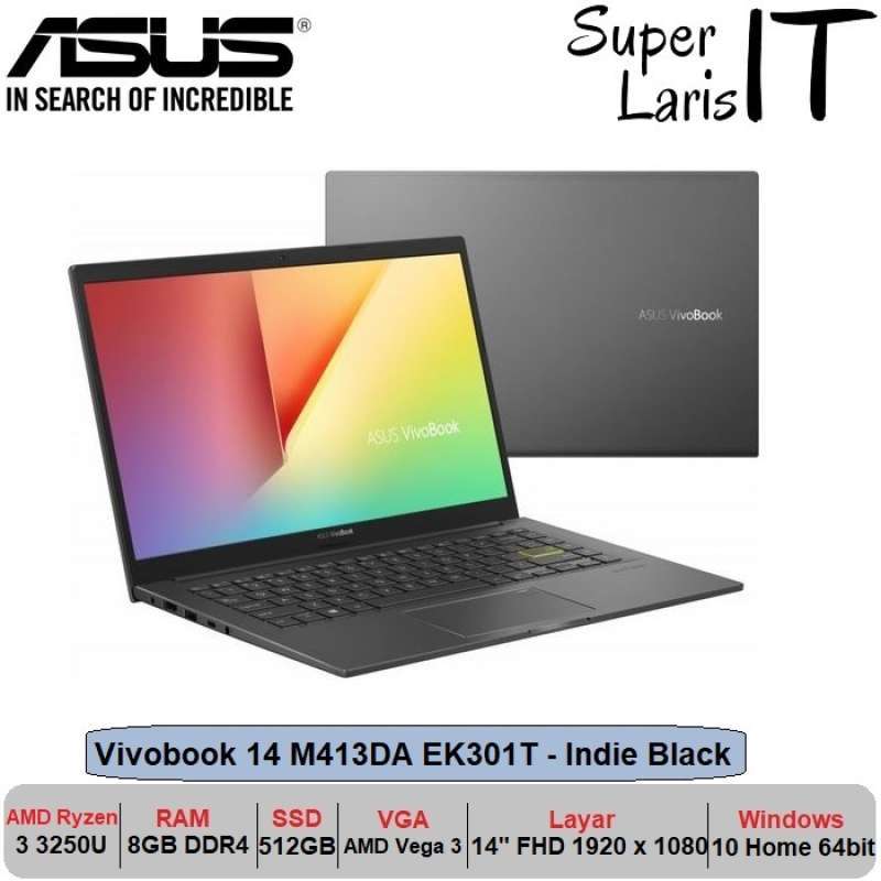 Jual Laptop Asus Vivobook 14 Ryzen 3 3250u 8gb 512gb Vega3 14 W10 Online Desember 2020 Blibli