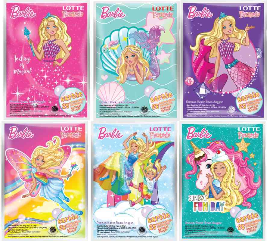 Barbie chewing gum 2025