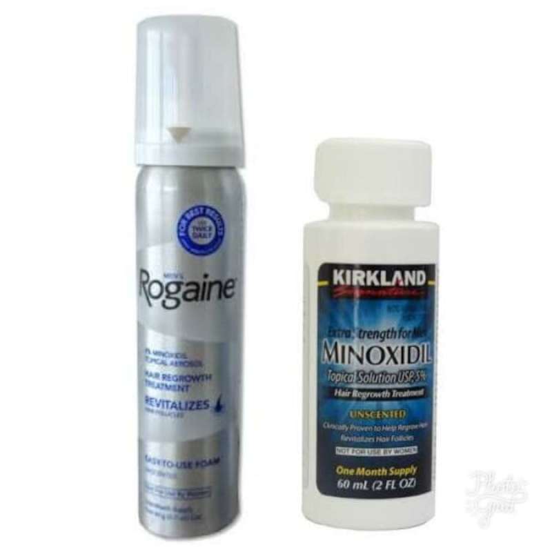 Jual Paket Penumbuh Rambut Pria Rogaine Foam 5 Kirkland Minoxidil 5 Online November 2020 Blibli Com