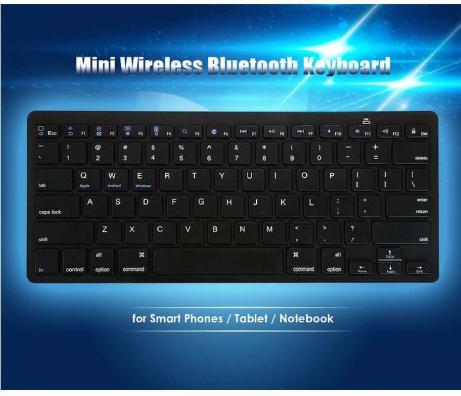 Jual Keyboard Bluetooth Windows Mac Tablet Keyboard Wireless Universal Android Online November 2020 Blibli Com
