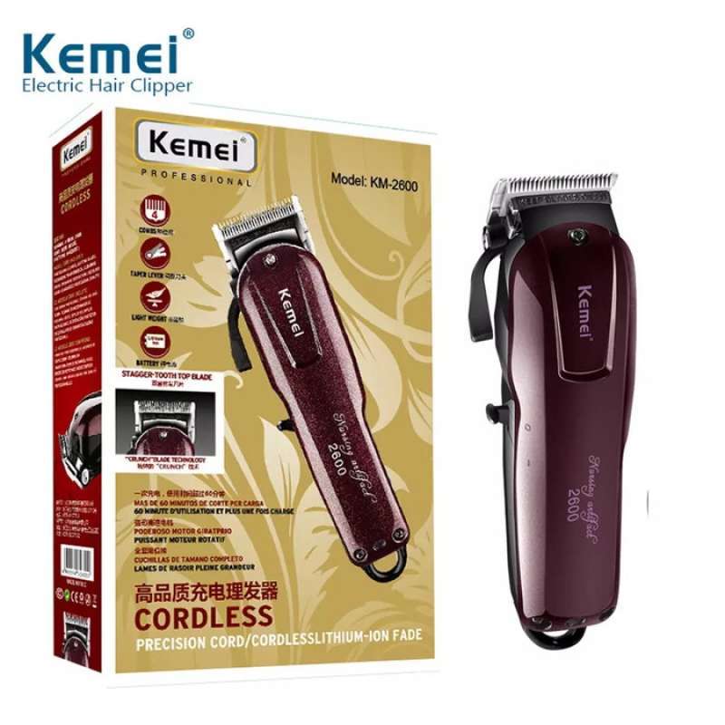 Jual Hair Clipper Kemei Km 2600 Alat Cukur Rambut Cordless Precision 2600 Online Oktober 2020 Blibli Com