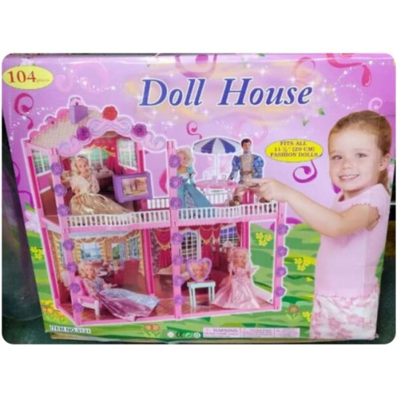 Jual Mainan Doll House 104 Pis Mainan Rumah Barbie Rumah Boneka Kado Online November 2020 Blibli