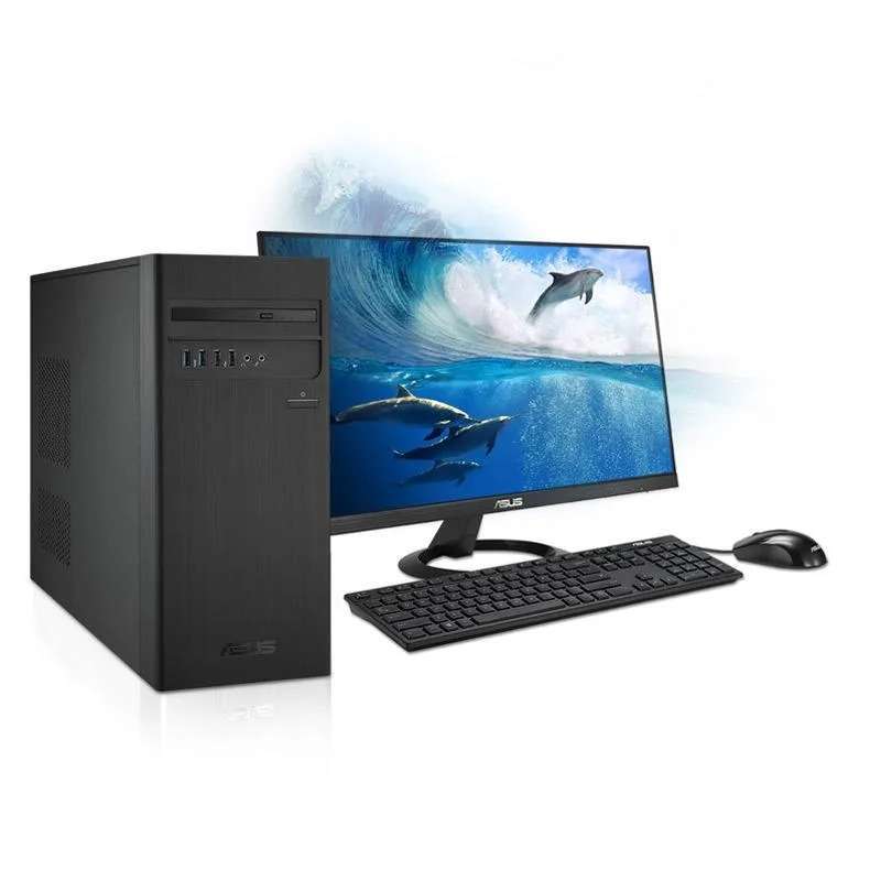 asus s641md i38410000t desktop pc intel core i3 8100 4gb 1tb windows 10 led 19 5