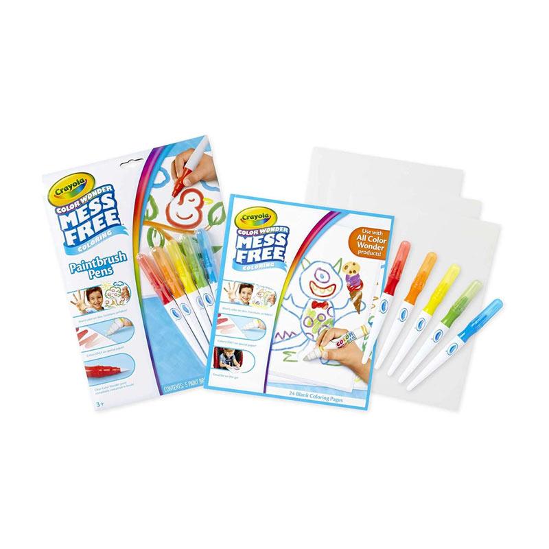 Jual Crayola Color Wonder Mess Free Paintbrush Pens Paper 12pack 752023 Online April 2021 Blibli But what parents like most, is that the. crayola color wonder mess free paintbrush pens paper 12pack 752023