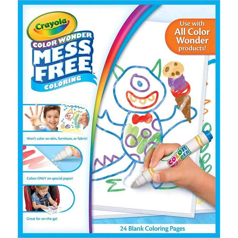 Jual Crayola Color Wonder Mess Free Paintbrush Pens Paper 12pack 752023 Online April 2021 Blibli Crayola color wonder is the perfect line of products for kids and toddlers. crayola color wonder mess free paintbrush pens paper 12pack 752023