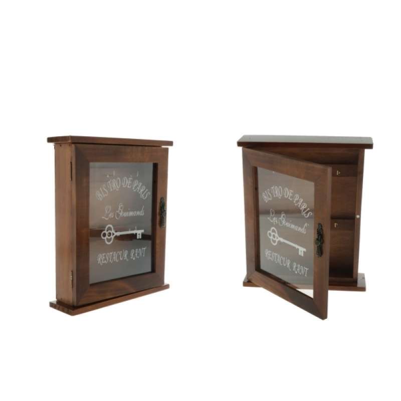 Jual 2pcs 6 Hook Wooden Key Holder Rack Key Organizer Wall Mount Tabletop Brown Online November 2020 Blibli Com