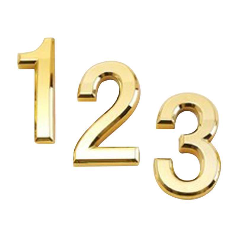 Promo 3Pcs Contemporary Door Numbers 1 