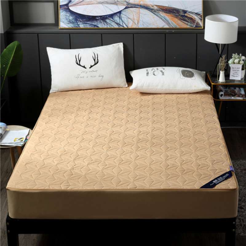 Jual Bedding Quilted Cotton Fitted Sheet Non Skid Soft Waterproof Cover Protector Online November 2020 Blibli Com