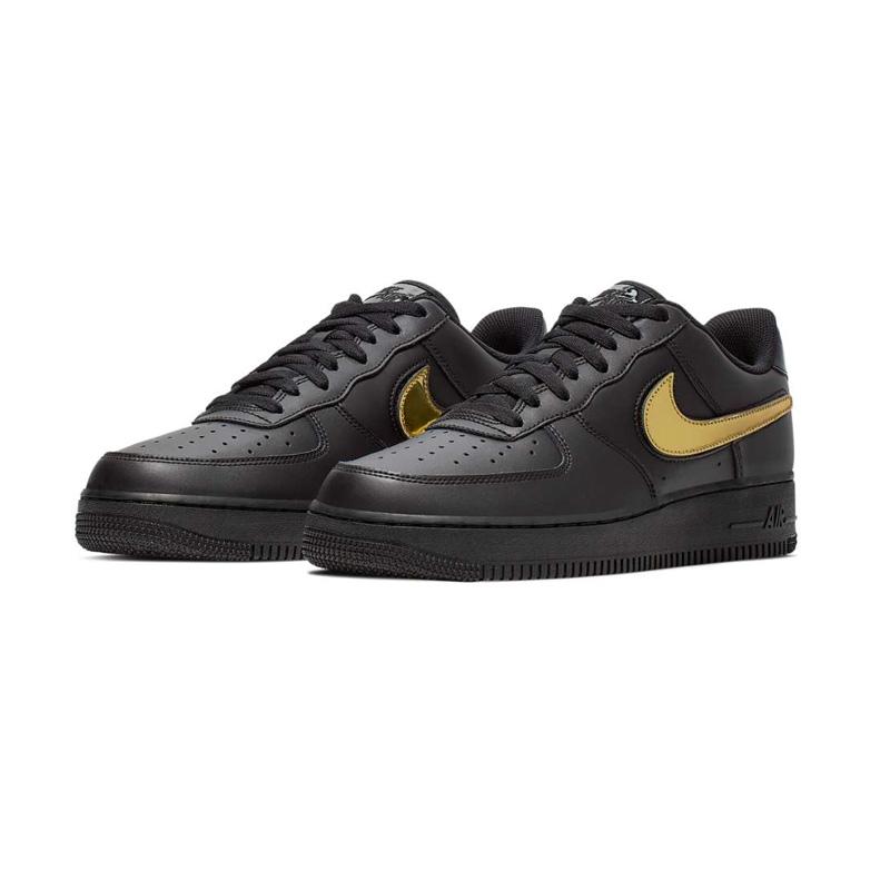 nike air force black and gold