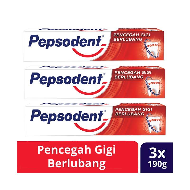 Jual Pepsodent Pencegah Gigi Berlubang Pasta Gigi 190gr Multipack Online Desember 2020 Blibli
