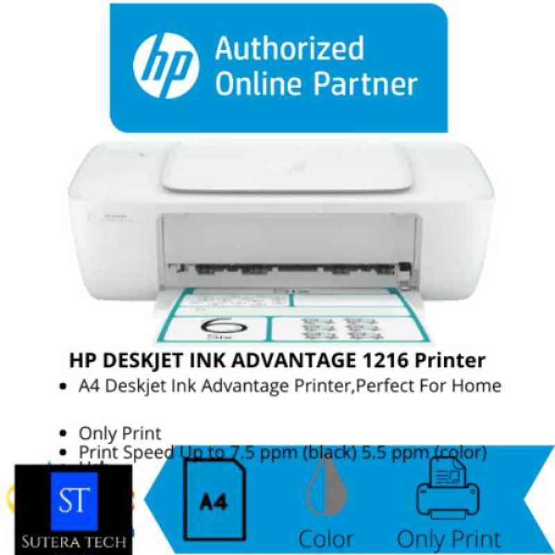 Jual Printer Hp Deskjet Ink Advantage 1216 Only Print Usb Color Online Desember 2020 Blibli