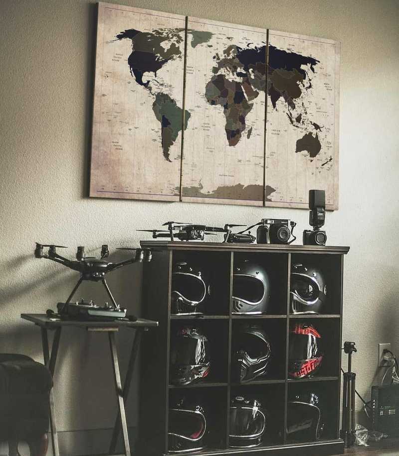 Jual World Map Vintage Art Tho Wall Canvas Online Januari 2021 Blibli