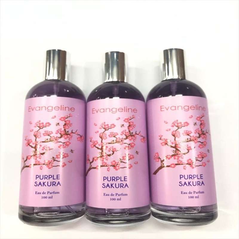 Promo Parfum Minyak Wangi Wanita Evangeline Purple Sakura 100ml