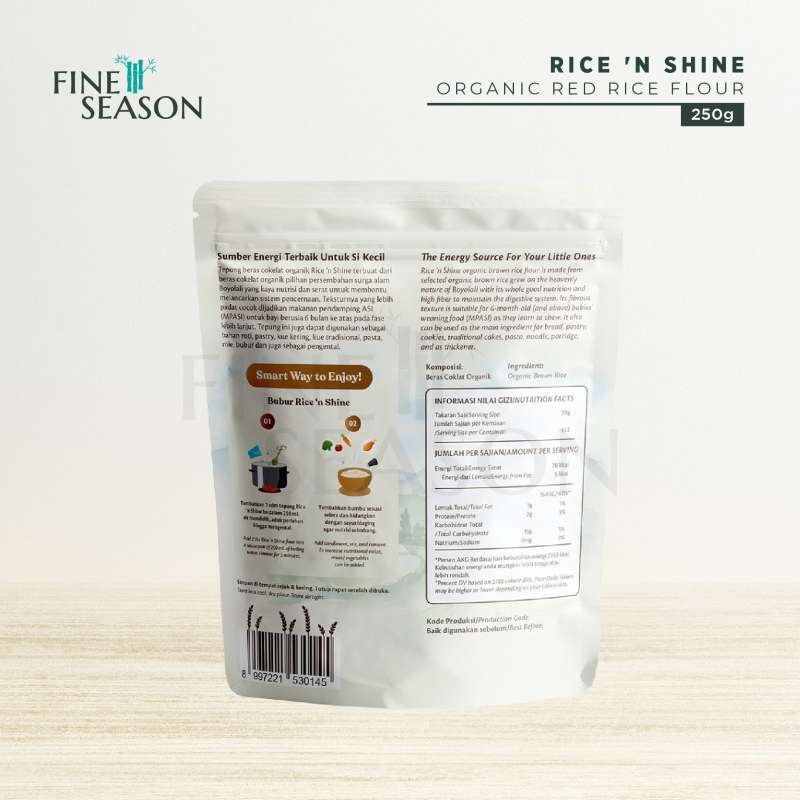 Jual Oh Ma Grain! Rice 'n Shine Organic Red Rice Flour 250 gr ...