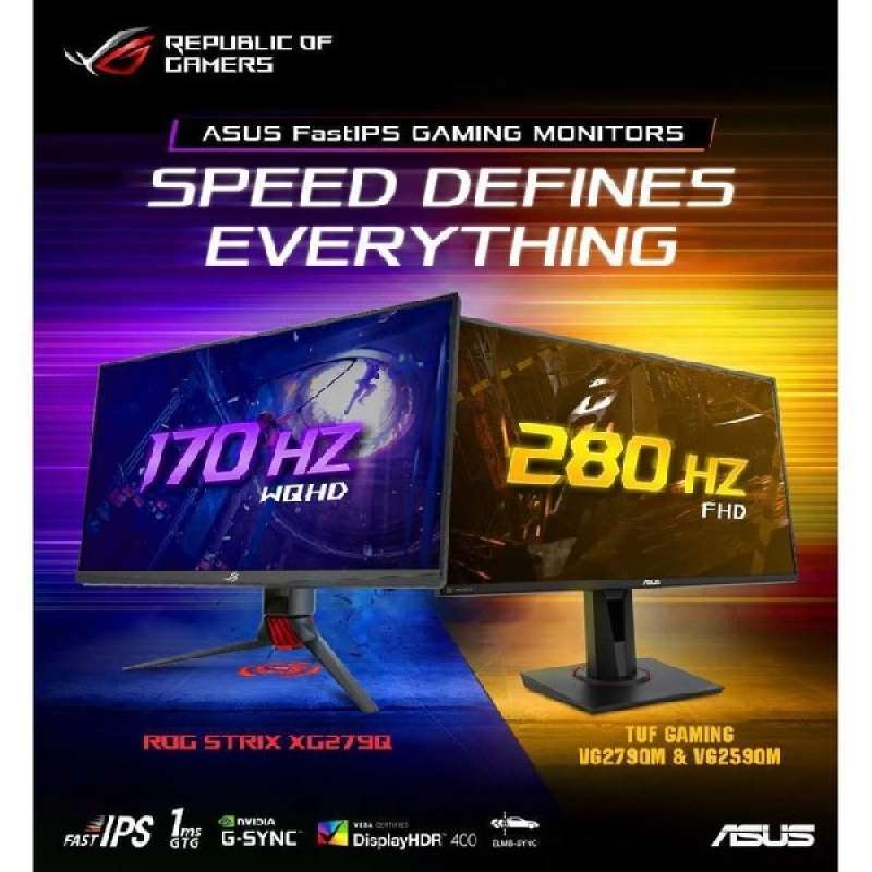 Jual Asus Tuf Gaming Vg279qm Gaming Monitor 27 Fhd 280hz Ips 1ms Online November 2020 Blibli Com