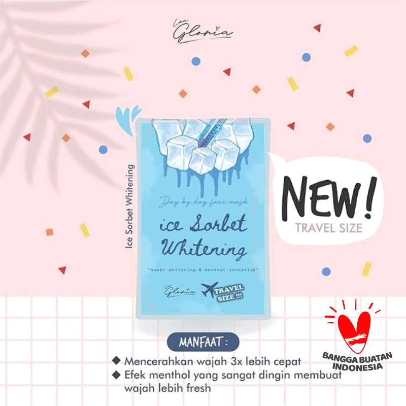 Jual Lea Gloria Masker Wajah Ice Sorbeth Whitening Face Mask Organik Travel Size 10g Bpom Online November 2020 Blibli Com