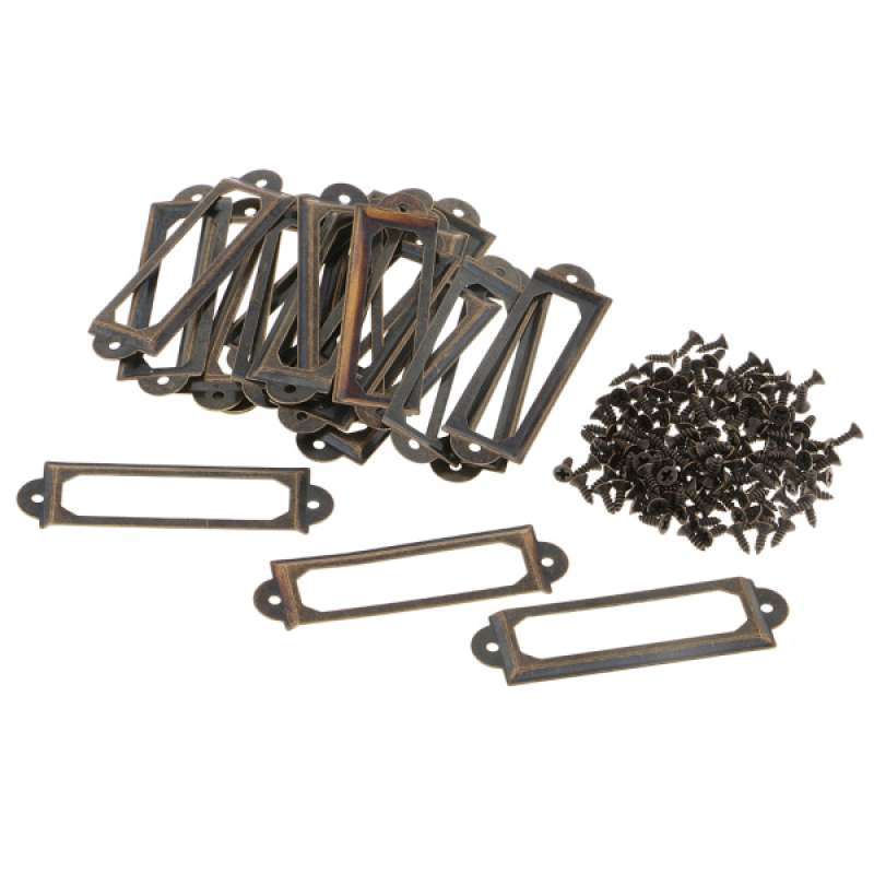 Promo 20 Sets Drawer Card Holder Tags Holder Label Frame ...