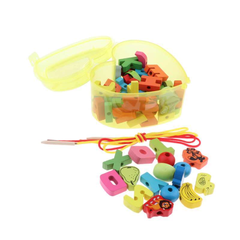 Toddlers Sorting Game Lacing Beads Toy 