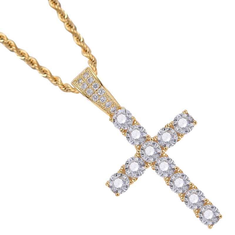 Promo Cross Pendant Necklace Zircon 